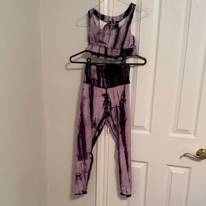 Purple Tie-Dye Two-Piece Set